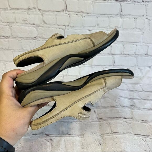 Clark Brown Leather Sandals size 7M - Picture 5 of 9